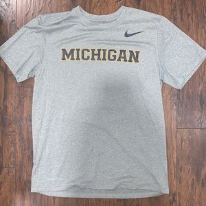 University of Michigan Nike dryfit t-shirt